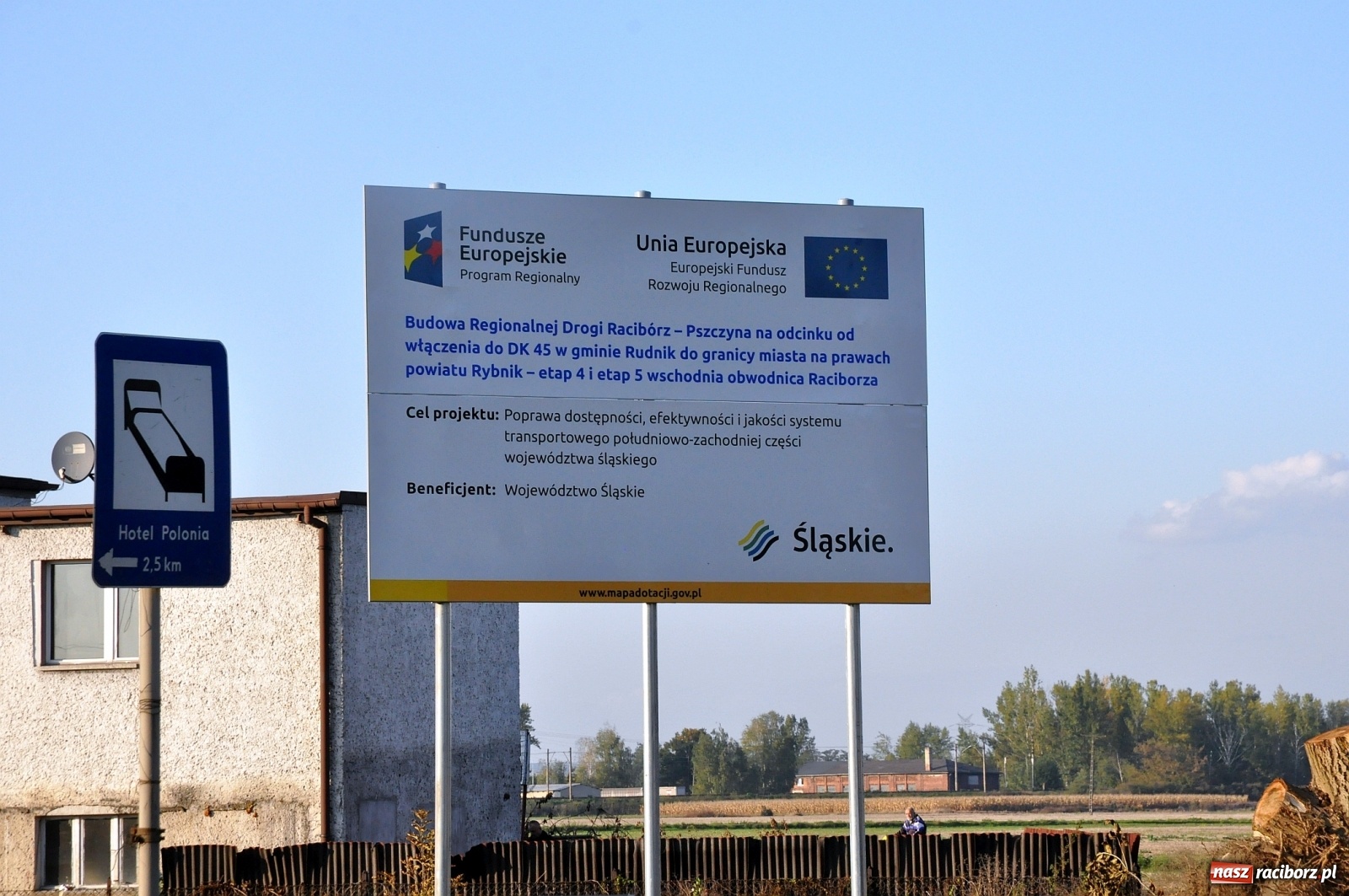 Zdjęcie w galerii na portalu naszraciborz.pl: Od strony Rybnickiej ruszyły już prace przy wschodniej obwodnicy Raciborza [FOTO]  wiadomości z regionu