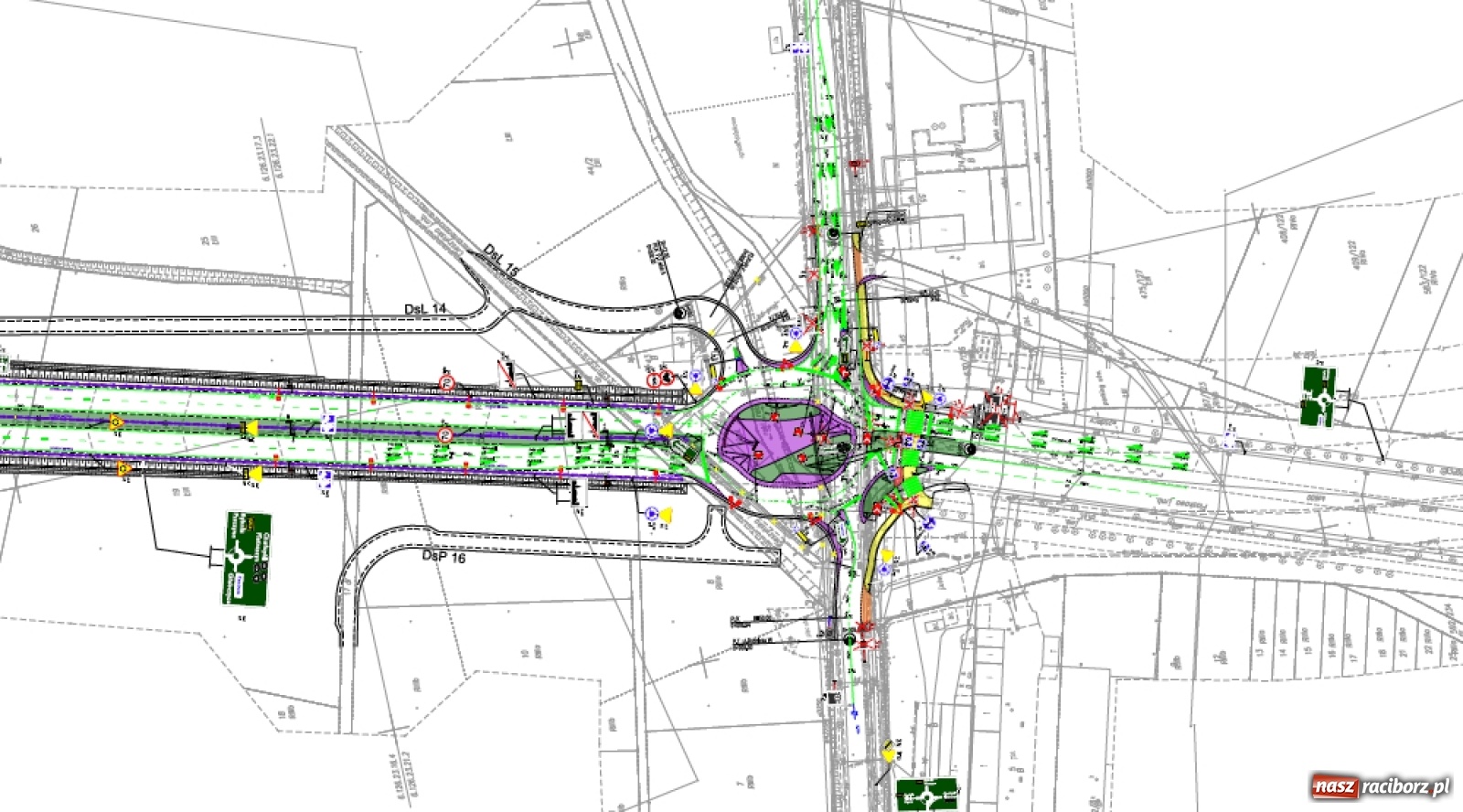 Zdjęcie w galerii na portalu naszraciborz.pl: Od strony Rybnickiej ruszyły już prace przy wschodniej obwodnicy Raciborza [FOTO]  wiadomości z regionu