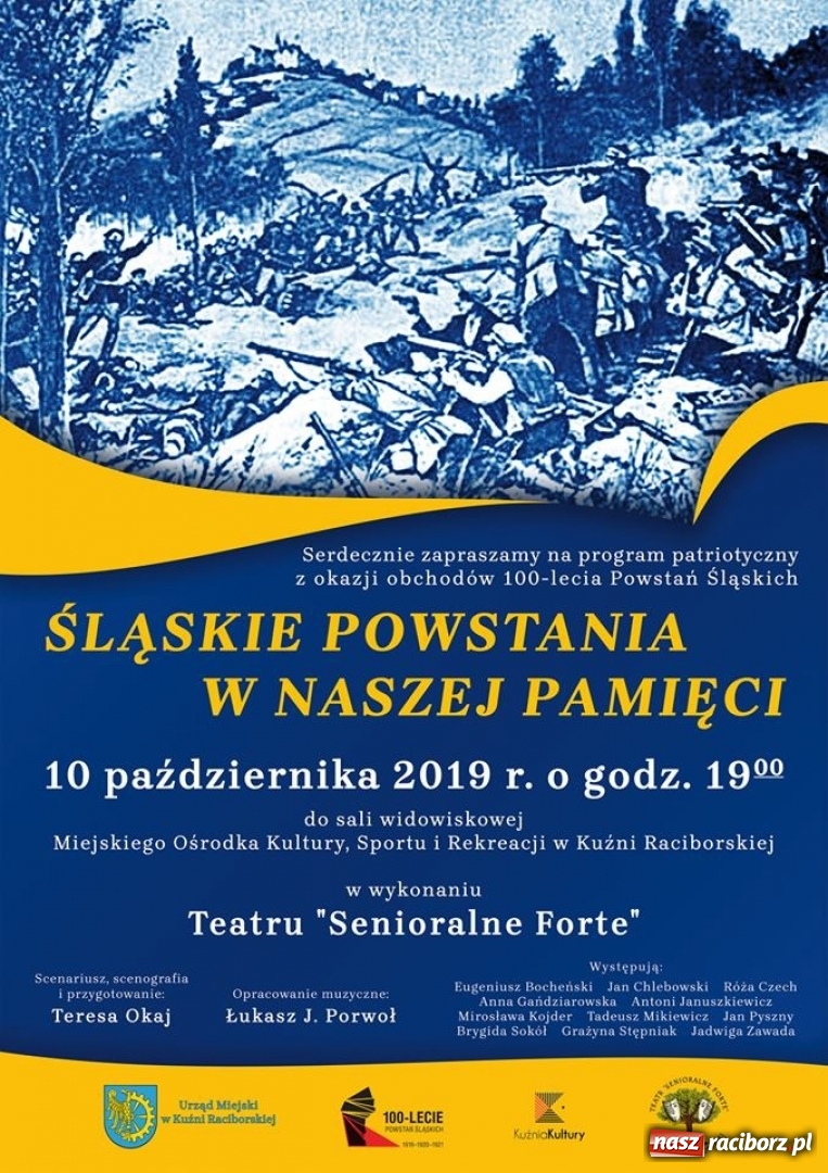 Zdjęcie w galerii na portalu naszraciborz.pl: Kuźnia Kultury zaprasza na kolejny występ teatru Senioralne Forte wiadomości z regionu