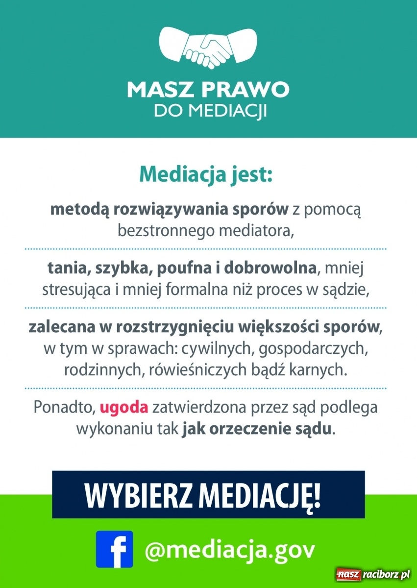 Zdjęcie w galerii na portalu naszraciborz.pl: Tydzień Mediacji w Raciborzu. Szkolenia, wykłady, debata i dyżury  wiadomości z regionu