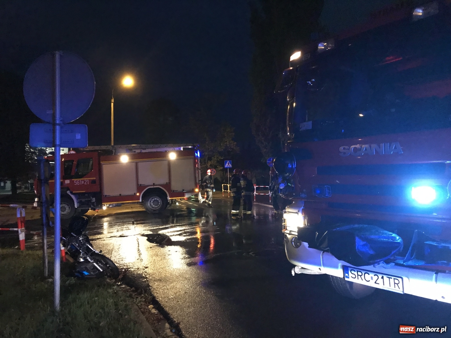Zdjęcie w galerii na portalu naszraciborz.pl: Wypadek na skrzyżowaniu Mariańska-Ocicka [FOTO] wiadomości z regionu