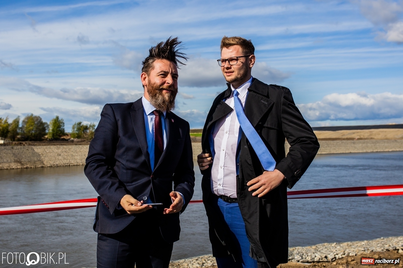 Zdjęcie w galerii na portalu naszraciborz.pl: Wiatr we włosach, czyli briefing przy zaporze  wiadomości z regionu