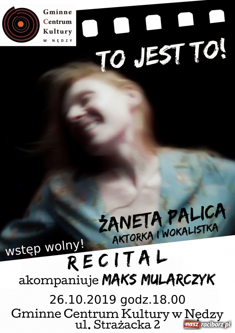 Zdjęcie w galerii na portalu naszraciborz.pl: GCK w Nędzy zaprasza na recital Żanety Palicy wiadomości z regionu