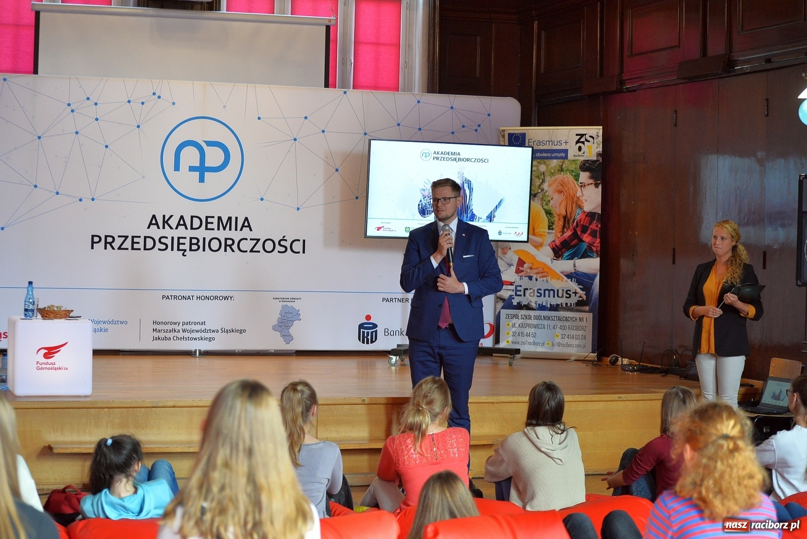 Zdjęcie w galerii na portalu naszraciborz.pl: Akademia Przedsiębiorczości w I LO  wiadomości z regionu