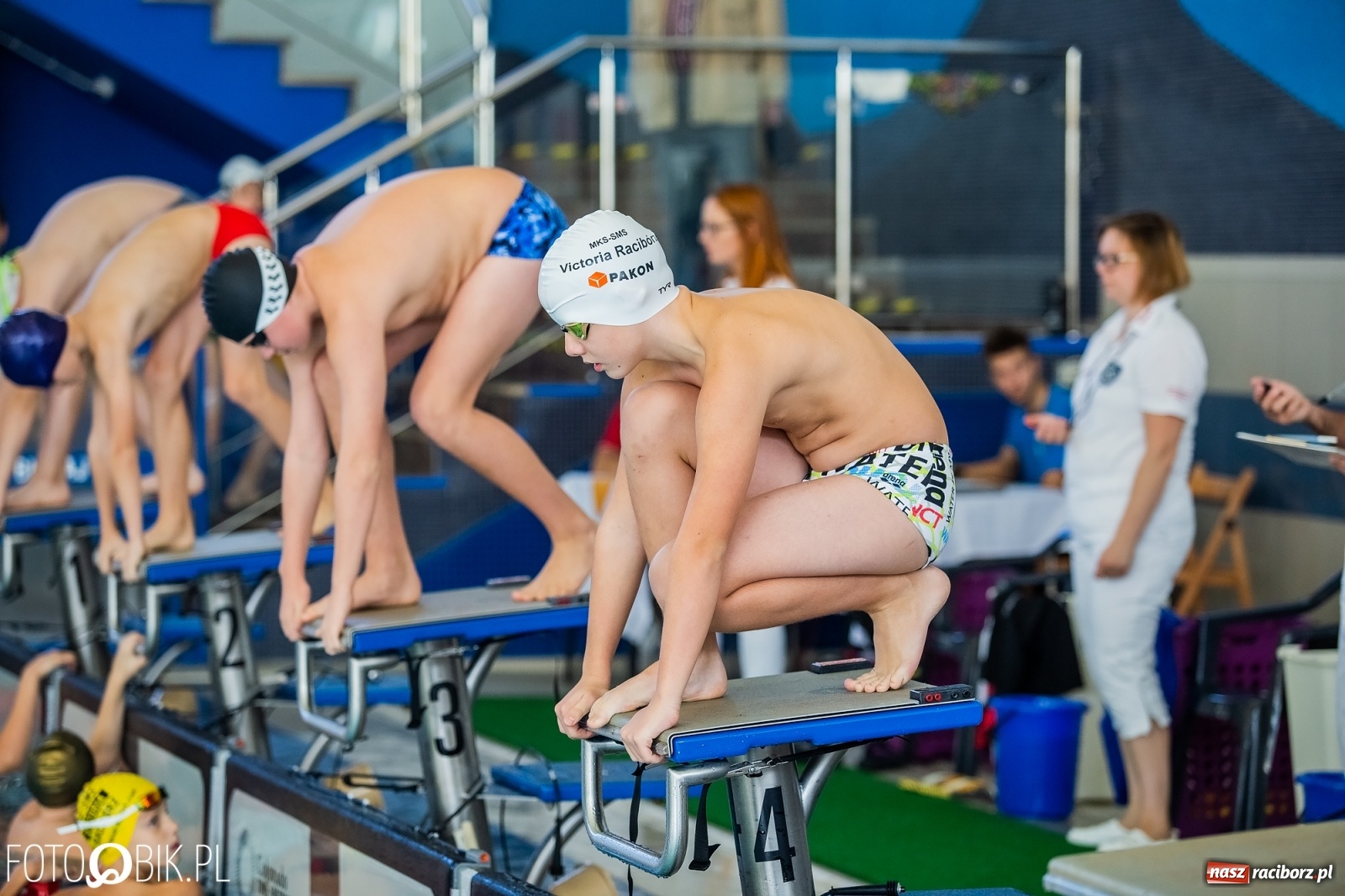 Zdjęcie w galerii na portalu naszraciborz.pl: 12. Międzynarodowe Zawody Pływackie o Puchar Dyrektora ZSOMS wiadomości z regionu