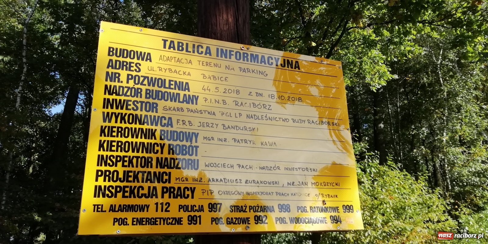 Zdjęcie w galerii na portalu naszraciborz.pl: Przy Łężczoku powstaje duży parking  wiadomości z regionu