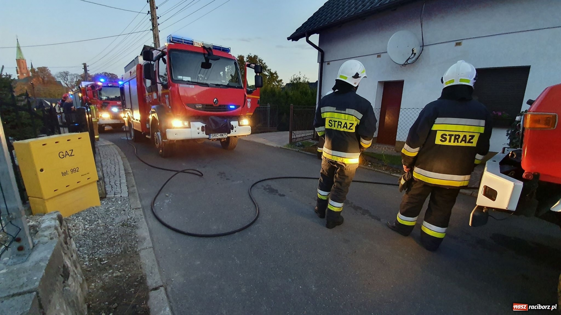 Zdjęcie w galerii na portalu naszraciborz.pl: Zadymienie w piwnicy przy Arki Bożka wiadomości z regionu