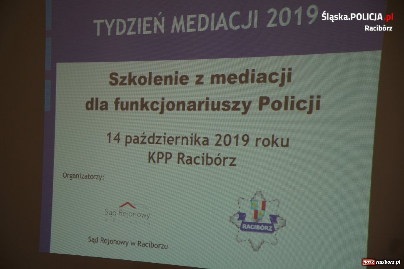 Zdjęcie w galerii na portalu naszraciborz.pl: Szkolenie w ramach międzynarodowego Dnia i Tygodnia Mediacji wiadomości z regionu
