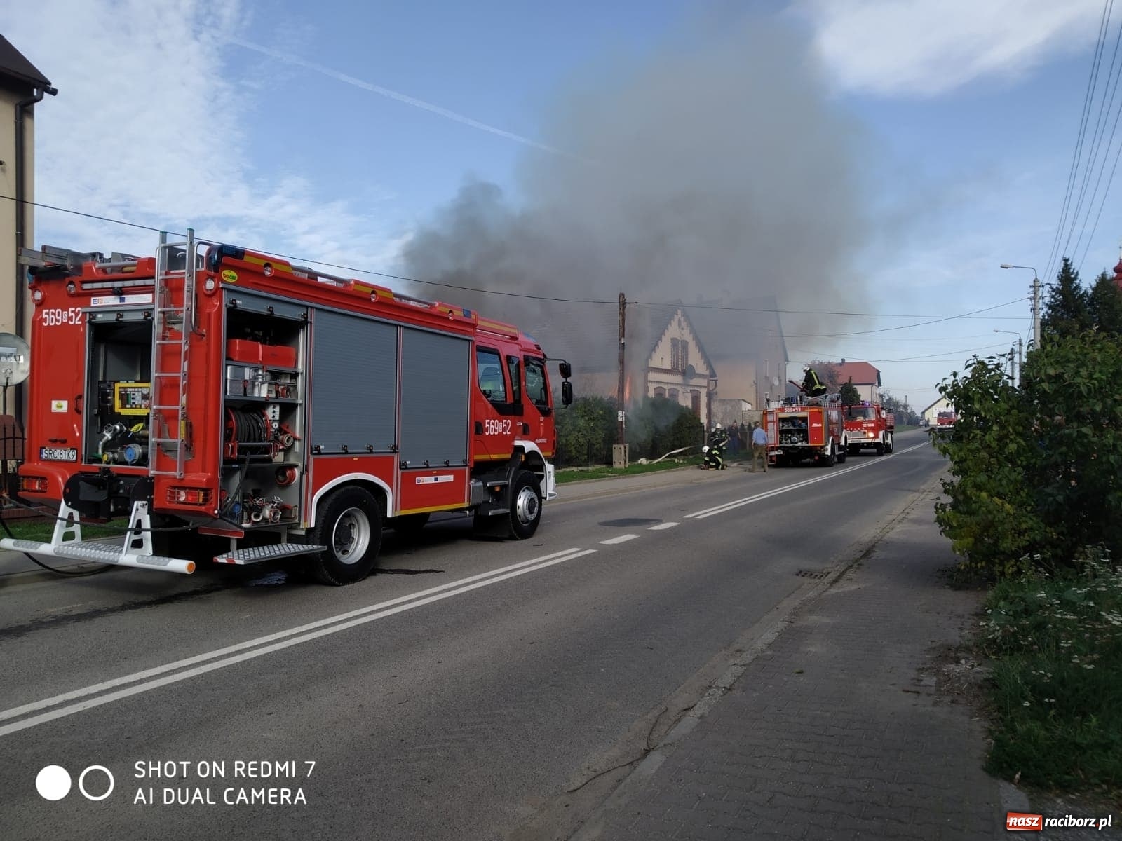 Zdjęcie w galerii na portalu naszraciborz.pl: Pożar w Krzanowicach. Spłonęła doszczętnie altana [FOTO i WIDEO] wiadomości z regionu