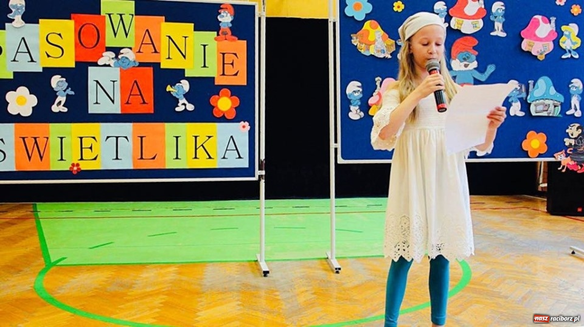 Zdjęcie w galerii na portalu naszraciborz.pl: W SP 13 pasowali na świetlika  wiadomości z regionu