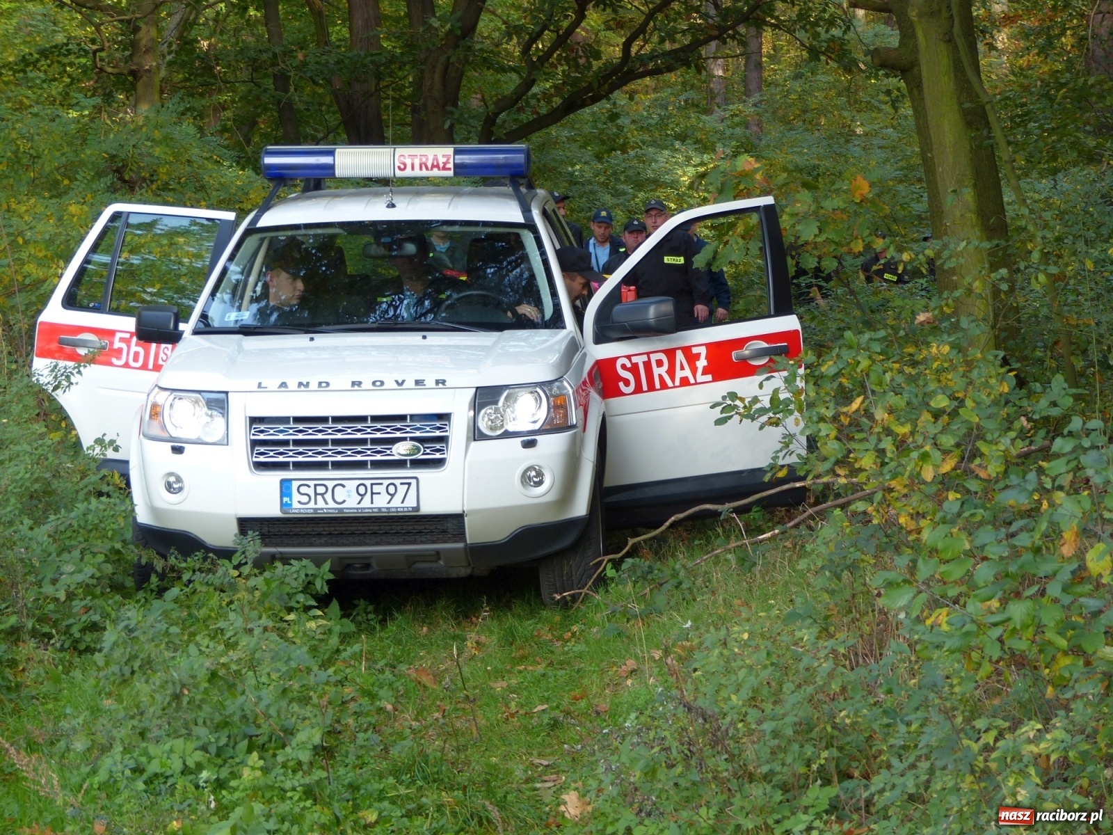 Zdjęcie w galerii na portalu naszraciborz.pl: Ponad dwudziestu strażaków poszukiwało dziś dwóch rannych grzybiarzy  wiadomości z regionu