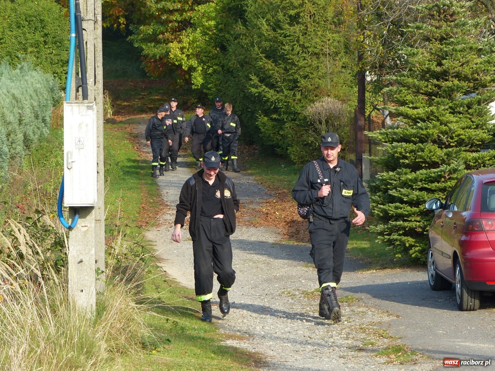 Zdjęcie w galerii na portalu naszraciborz.pl: Ponad dwudziestu strażaków poszukiwało dziś dwóch rannych grzybiarzy  wiadomości z regionu