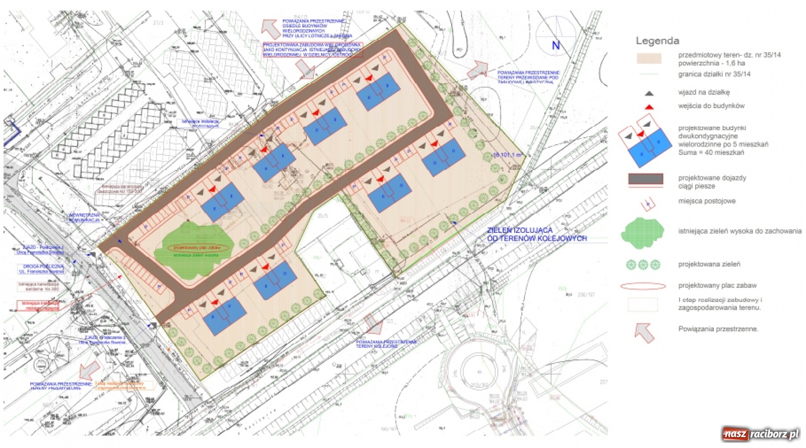 Zdjęcie w galerii na portalu naszraciborz.pl: Przy Siwonia ma powstać nowe osiedle domów wielorodzinnych [FOTO] wiadomości z regionu