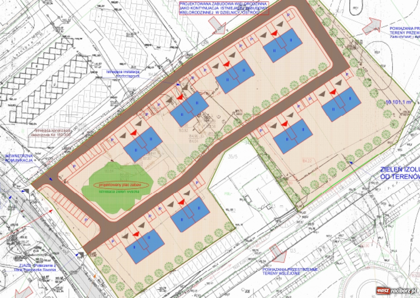 Zdjęcie w galerii na portalu naszraciborz.pl: Przy Siwonia ma powstać nowe osiedle domów wielorodzinnych [FOTO] wiadomości z regionu