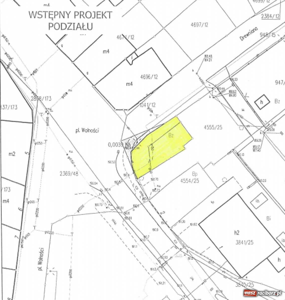 Zdjęcie w galerii na portalu naszraciborz.pl: Prezydent proponuje sprzedaż działki przy pl. Wolności  wiadomości z regionu