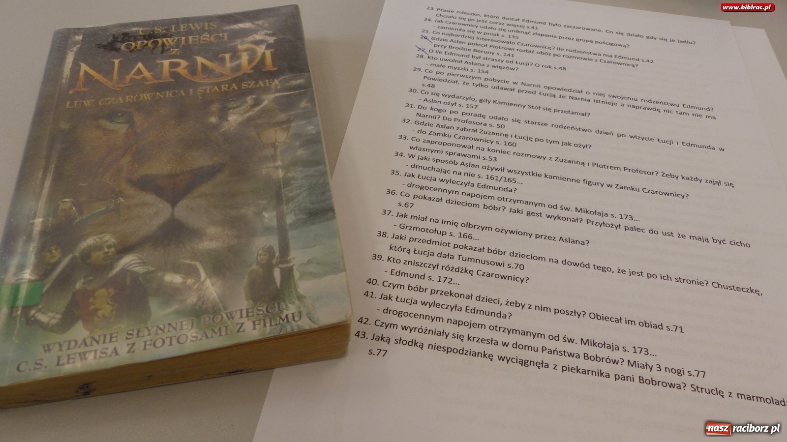 Zdjęcie w galerii na portalu naszraciborz.pl: Opowieści z Narnii w raciborskiej bibliotece wiadomości z regionu