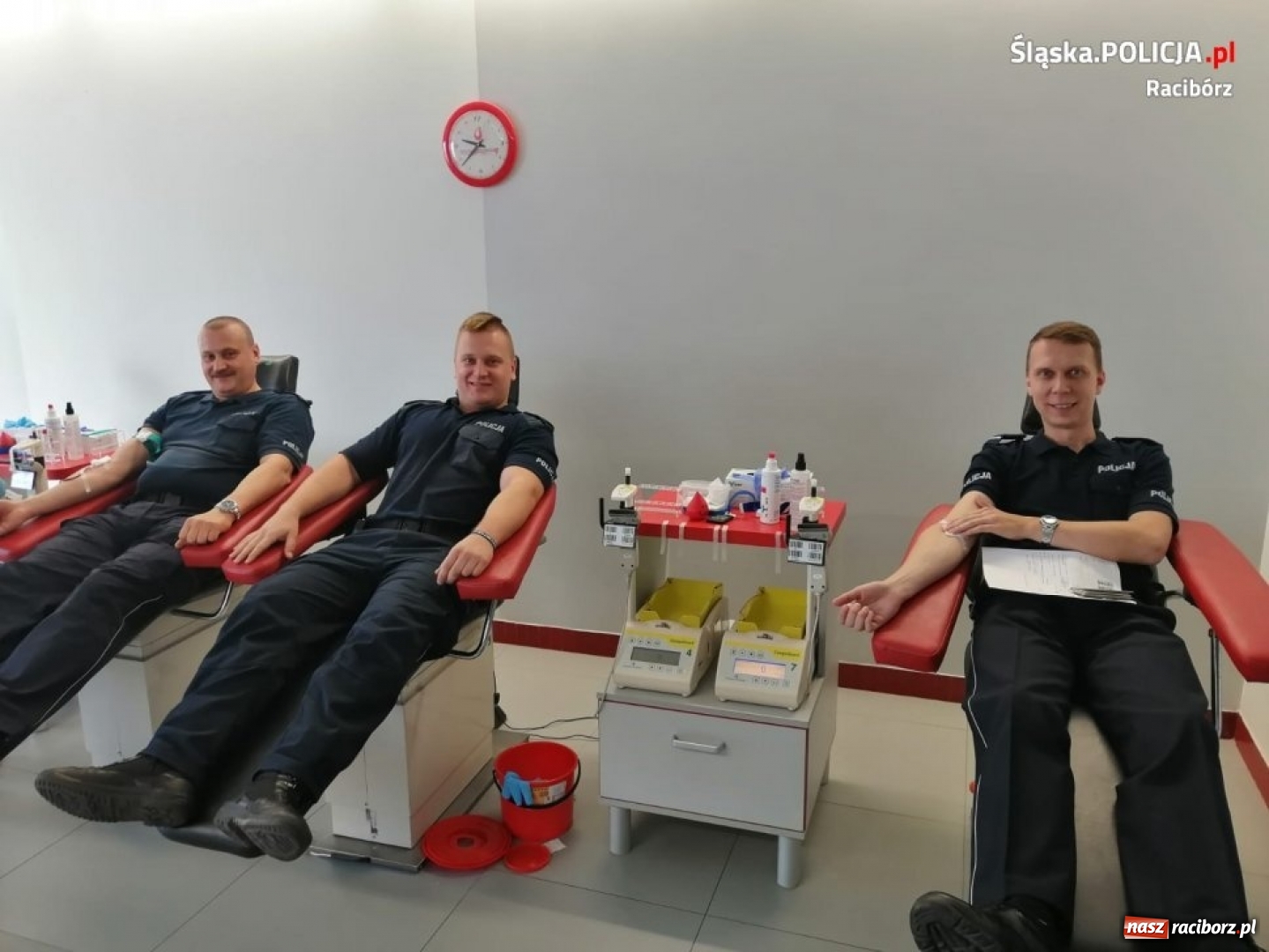 Zdjęcie w galerii na portalu naszraciborz.pl: Policjanci z Raciborza dzielili się własną krwią  wiadomości z regionu
