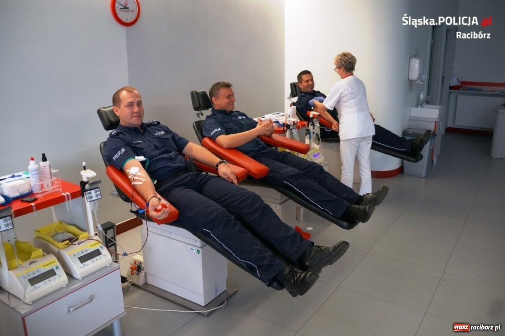 Zdjęcie w galerii na portalu naszraciborz.pl: Policjanci z Raciborza dzielili się własną krwią  wiadomości z regionu
