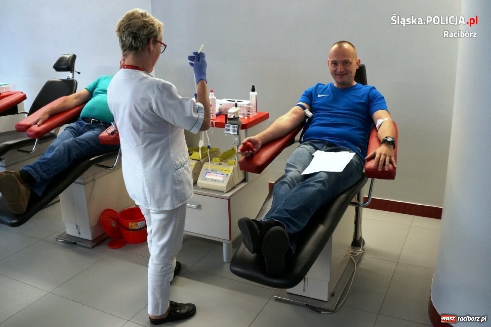 Zdjęcie w galerii na portalu naszraciborz.pl: Policjanci z Raciborza dzielili się własną krwią  wiadomości z regionu