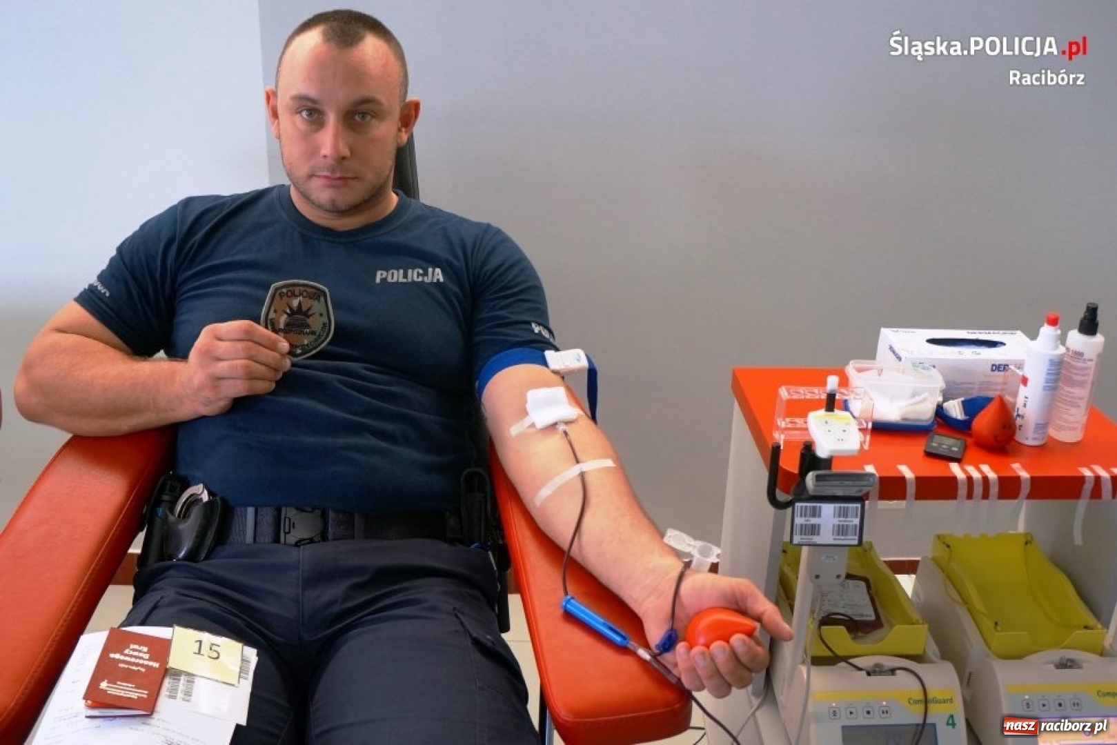 Zdjęcie w galerii na portalu naszraciborz.pl: Policjanci z Raciborza dzielili się własną krwią  wiadomości z regionu