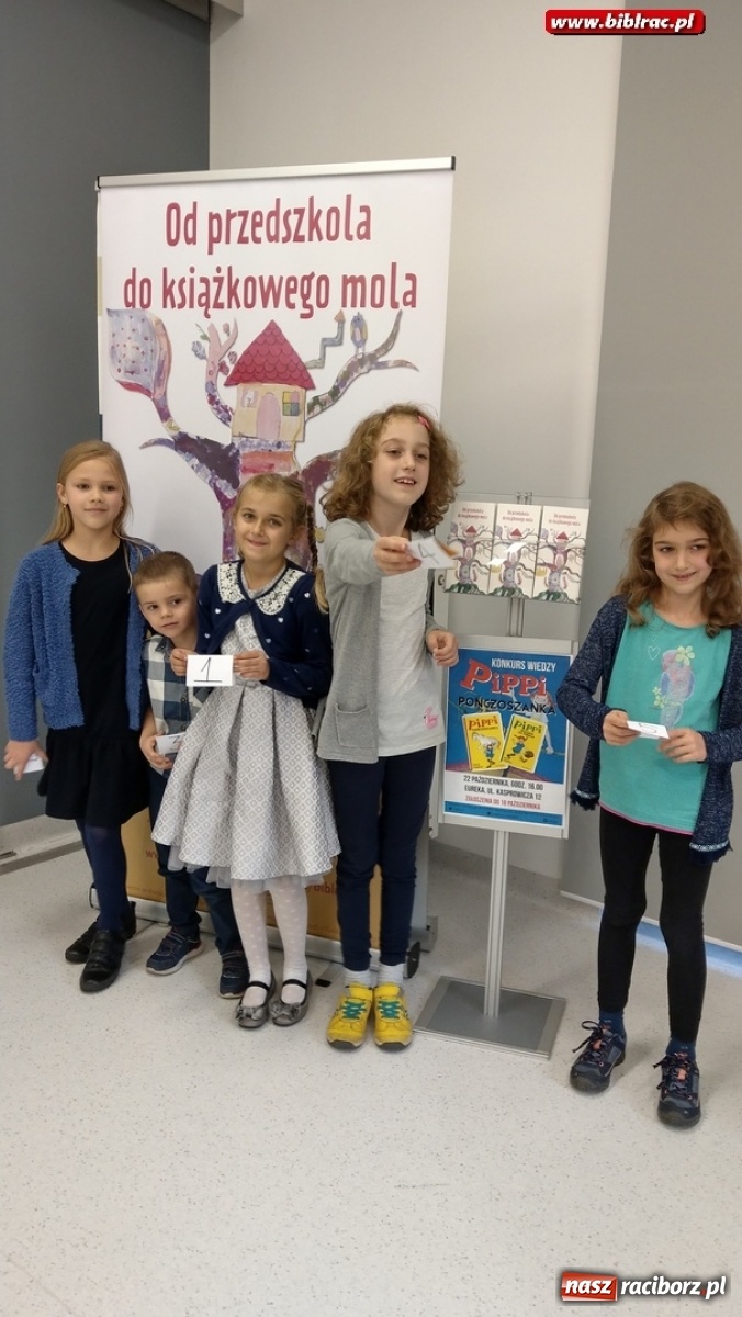 Zdjęcie w galerii na portalu naszraciborz.pl: Konkurs wiedzy o Pippi Pończoszance w raciborskiej książnicy wiadomości z regionu