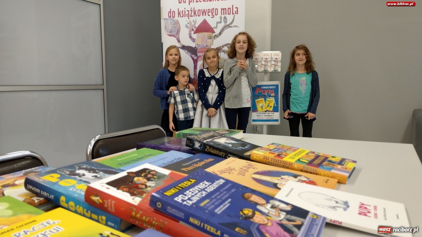 Zdjęcie w galerii na portalu naszraciborz.pl: Konkurs wiedzy o Pippi Pończoszance w raciborskiej książnicy wiadomości z regionu