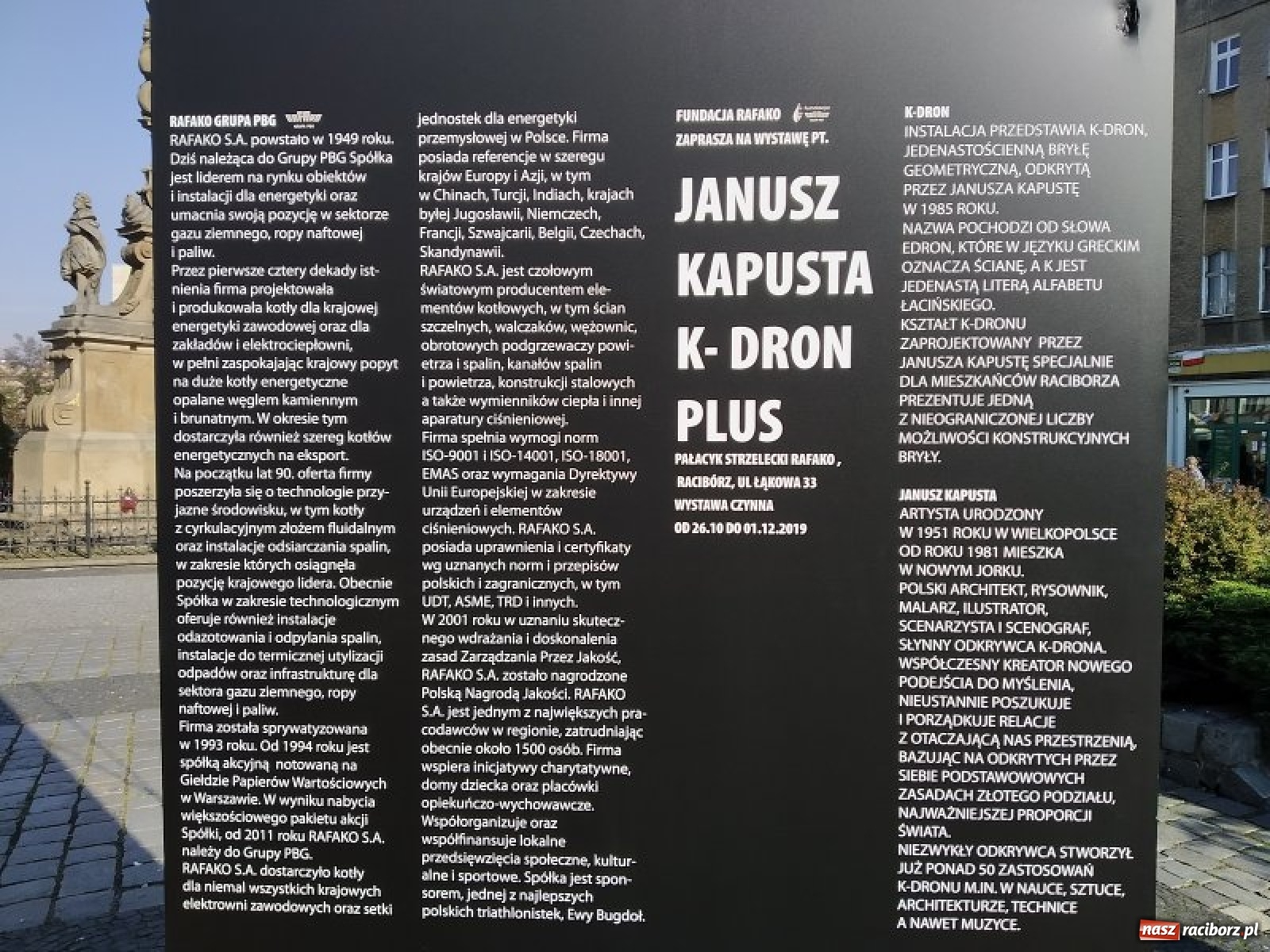 Zdjęcie w galerii na portalu naszraciborz.pl: K-dron. Tajemniczy obiekt na raciborskim rynku  wiadomości z regionu