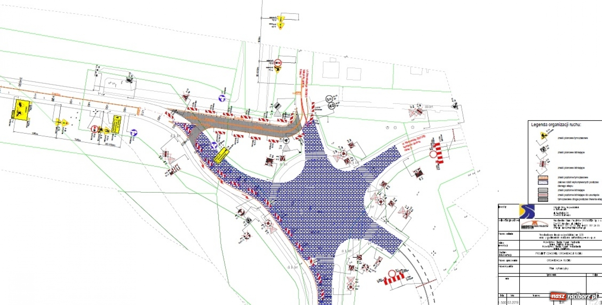 Zdjęcie w galerii na portalu naszraciborz.pl: Rondo pod Oborą zostanie wyłączone z ruchu  wiadomości z regionu