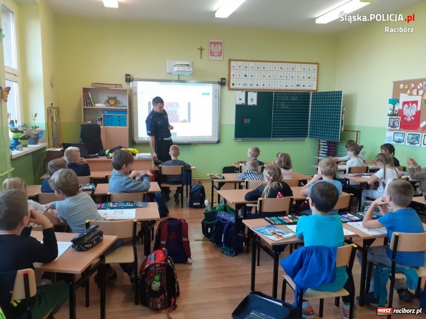 Zdjęcie w galerii na portalu naszraciborz.pl: Bezpieczna jesień z przedszkolakami i uczniami z Markowic wiadomości z regionu