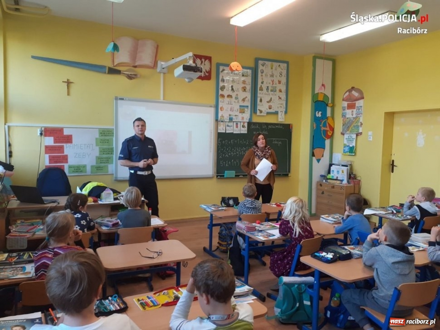 Zdjęcie w galerii na portalu naszraciborz.pl: Bezpieczna jesień z przedszkolakami i uczniami z Markowic wiadomości z regionu