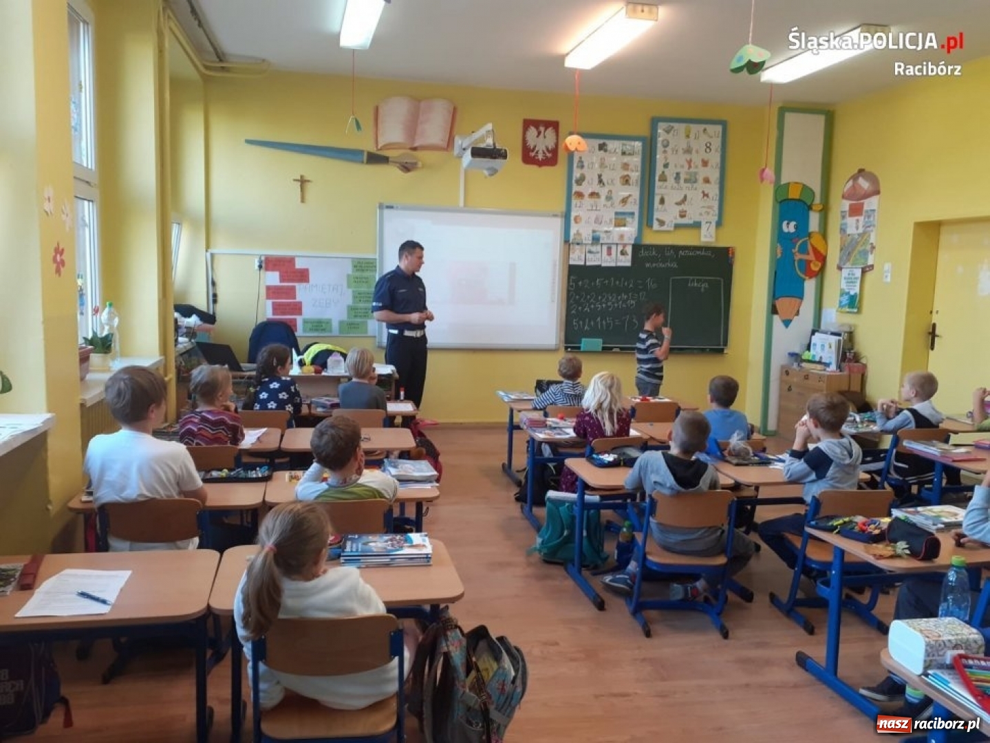 Zdjęcie w galerii na portalu naszraciborz.pl: Bezpieczna jesień z przedszkolakami i uczniami z Markowic wiadomości z regionu