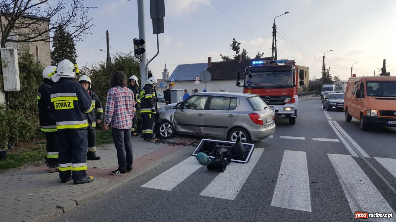 Zdjęcie w galerii na portalu naszraciborz.pl: Wczorajsze zdarzenie w Bieńkowicach to wypadek  wiadomości z regionu
