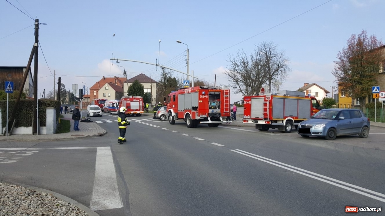Zdjęcie w galerii na portalu naszraciborz.pl: Wczorajsze zdarzenie w Bieńkowicach to wypadek  wiadomości z regionu