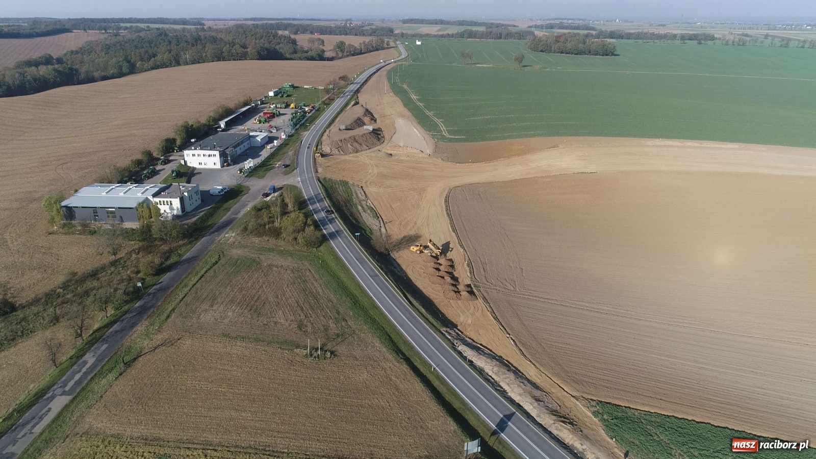 Zdjęcie w galerii na portalu naszraciborz.pl: Szybkie tempo budowy wschodniej obwodnicy Raciborza [HARMONOGRAM ROBÓT]  wiadomości z regionu