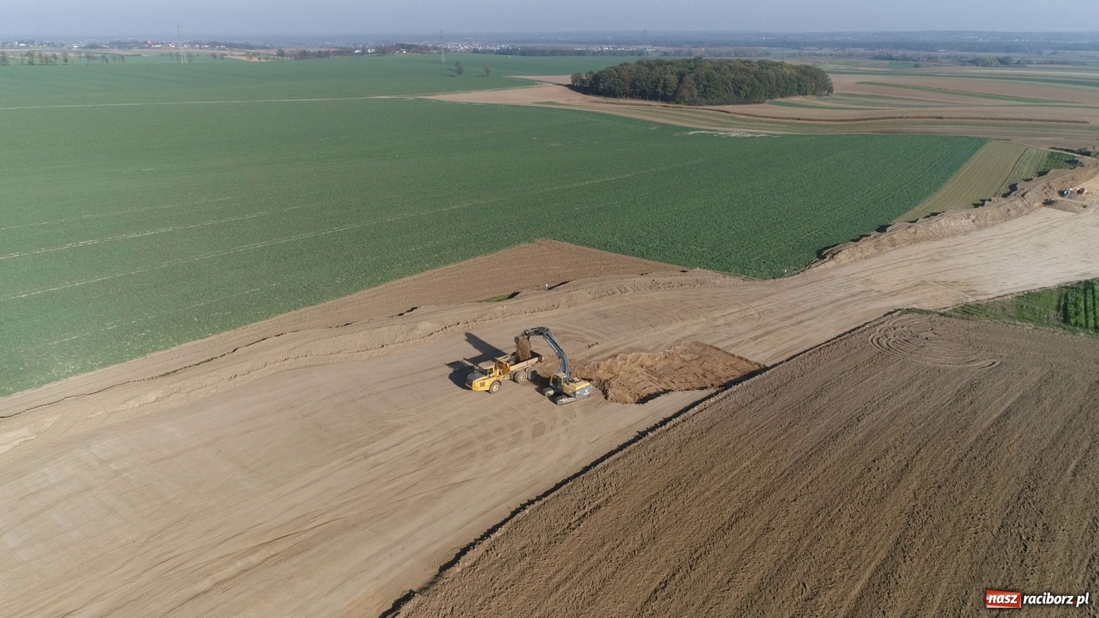 Zdjęcie w galerii na portalu naszraciborz.pl: Szybkie tempo budowy wschodniej obwodnicy Raciborza [HARMONOGRAM ROBÓT]  wiadomości z regionu
