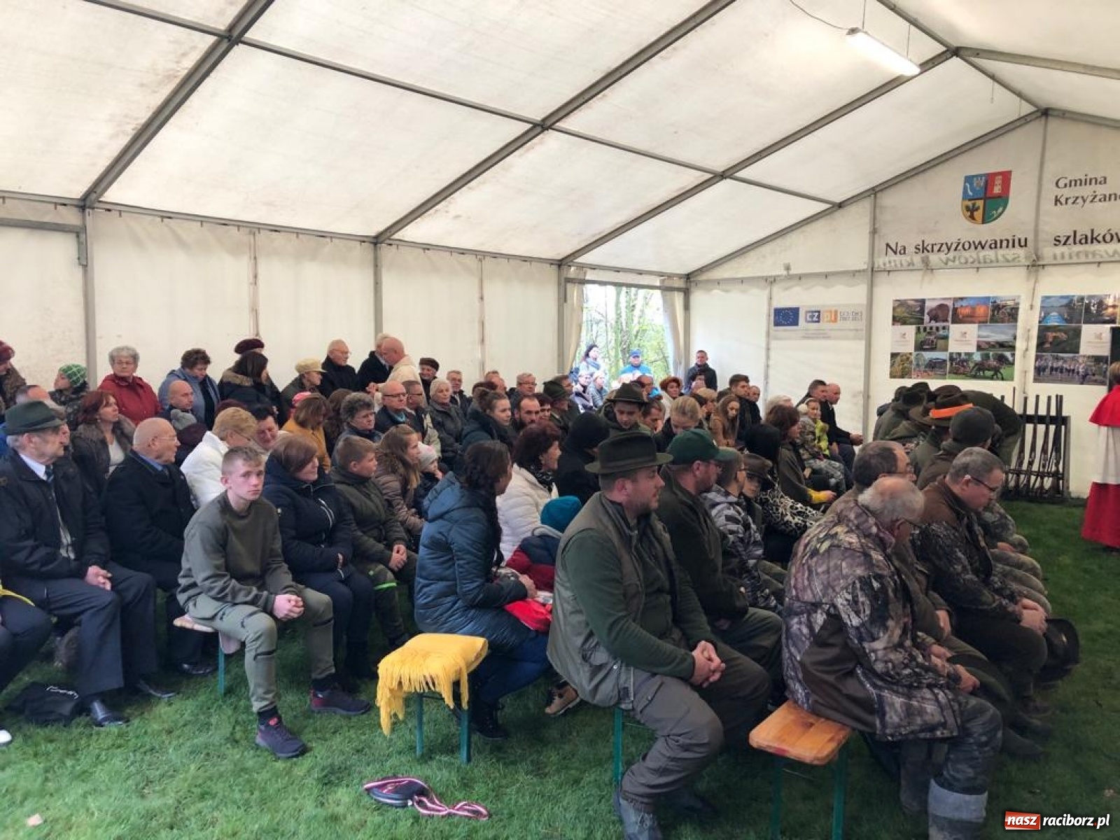 Zdjęcie w galerii na portalu naszraciborz.pl: W Bieńkowicach wspomniano świętego Huberta  wiadomości z regionu