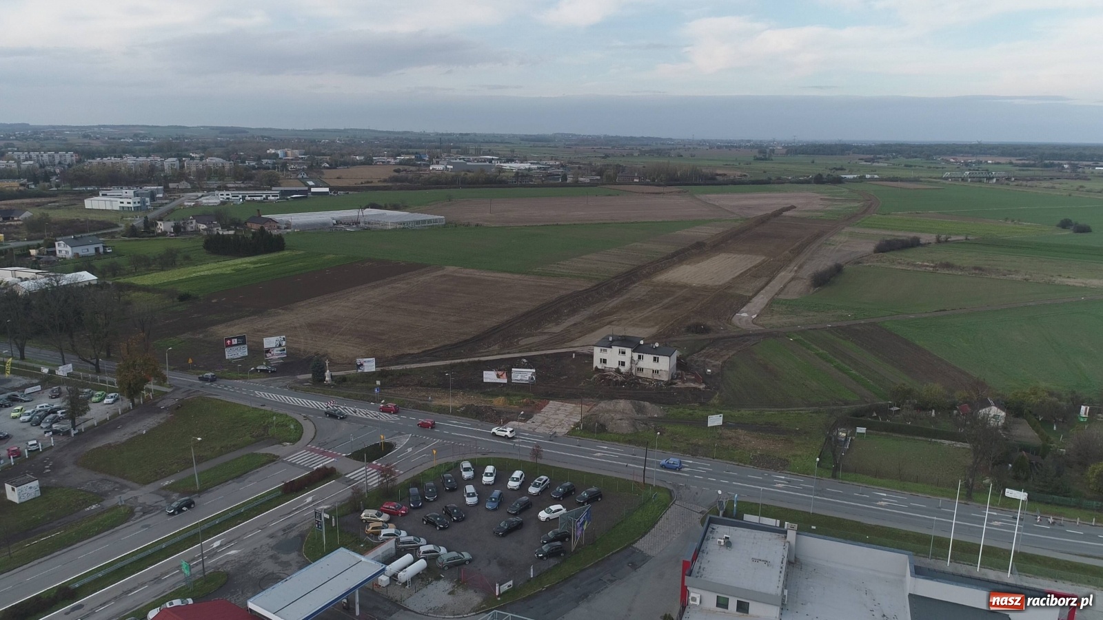 Zdjęcie w galerii na portalu naszraciborz.pl: Wschodnia obwodnica Raciborza. Najnowszy raport z budowy [FOTO i WIDEO] wiadomości z regionu