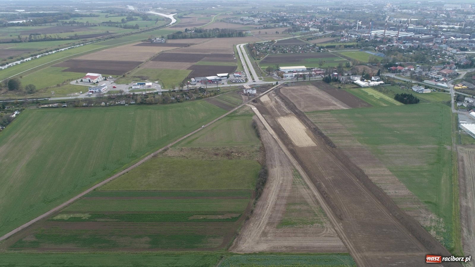 Zdjęcie w galerii na portalu naszraciborz.pl: Wschodnia obwodnica Raciborza. Najnowszy raport z budowy [FOTO i WIDEO] wiadomości z regionu