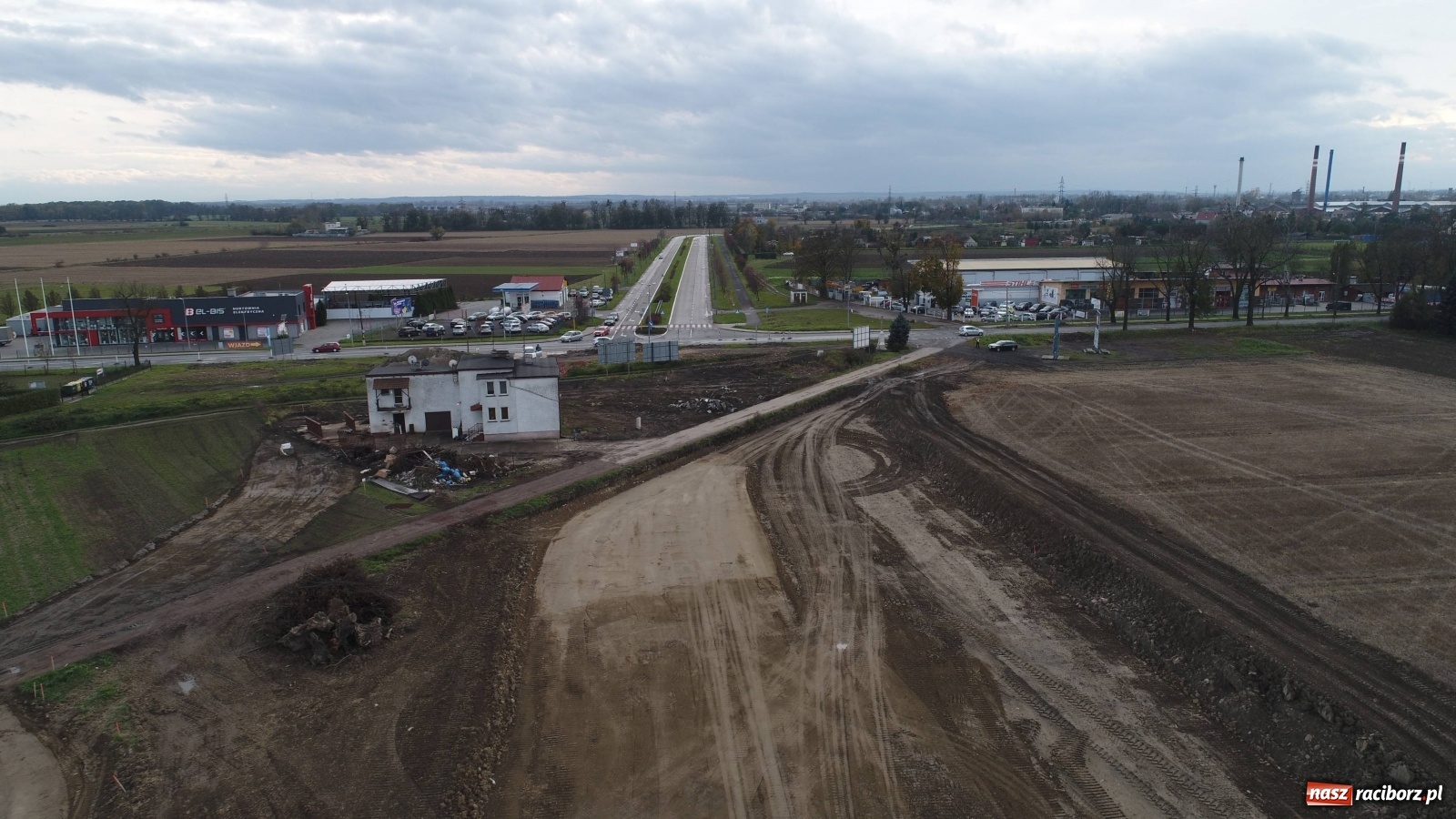 Zdjęcie w galerii na portalu naszraciborz.pl: Wschodnia obwodnica Raciborza. Najnowszy raport z budowy [FOTO i WIDEO] wiadomości z regionu