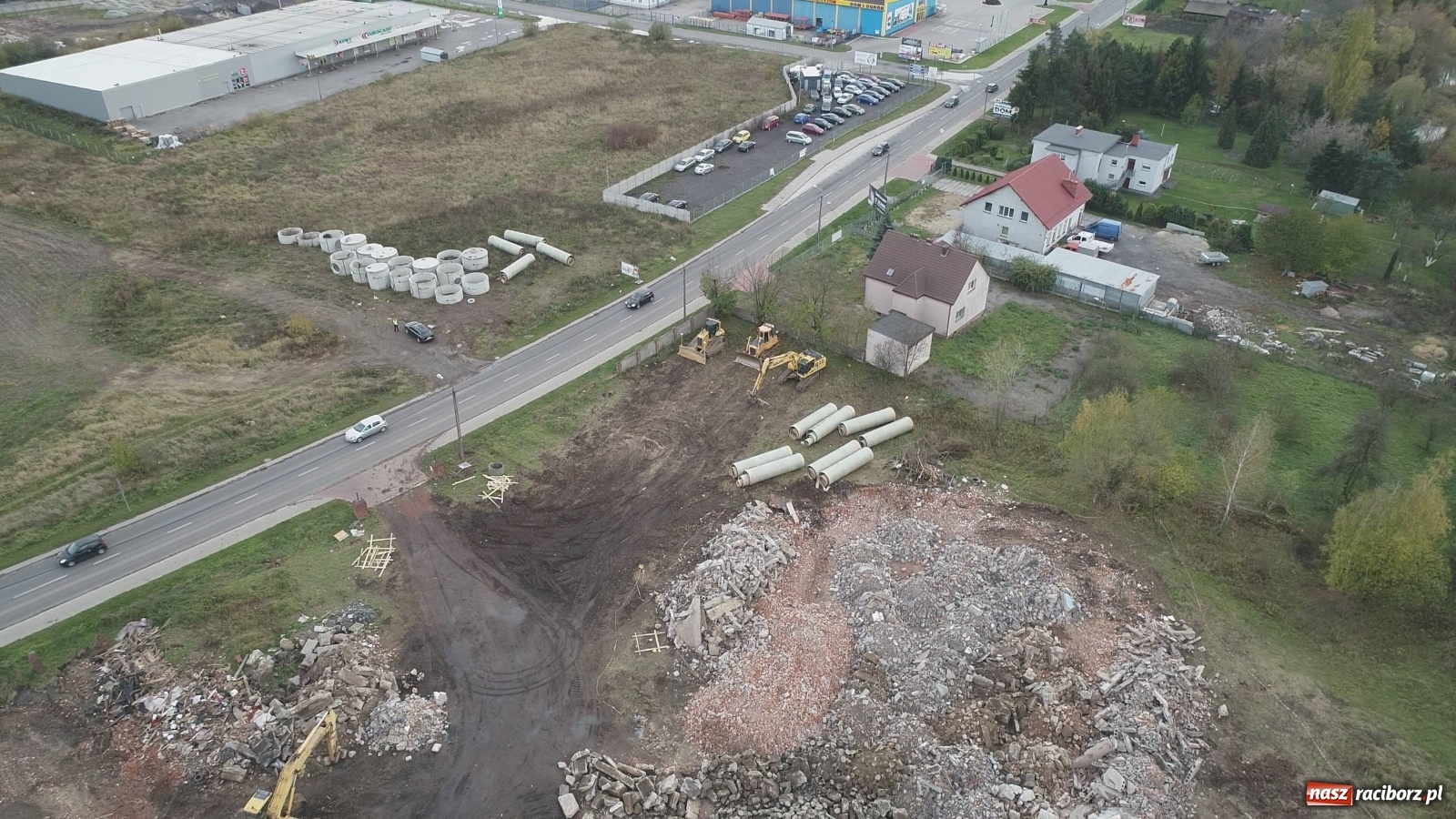 Zdjęcie w galerii na portalu naszraciborz.pl: Wschodnia obwodnica Raciborza. Najnowszy raport z budowy [FOTO i WIDEO] wiadomości z regionu