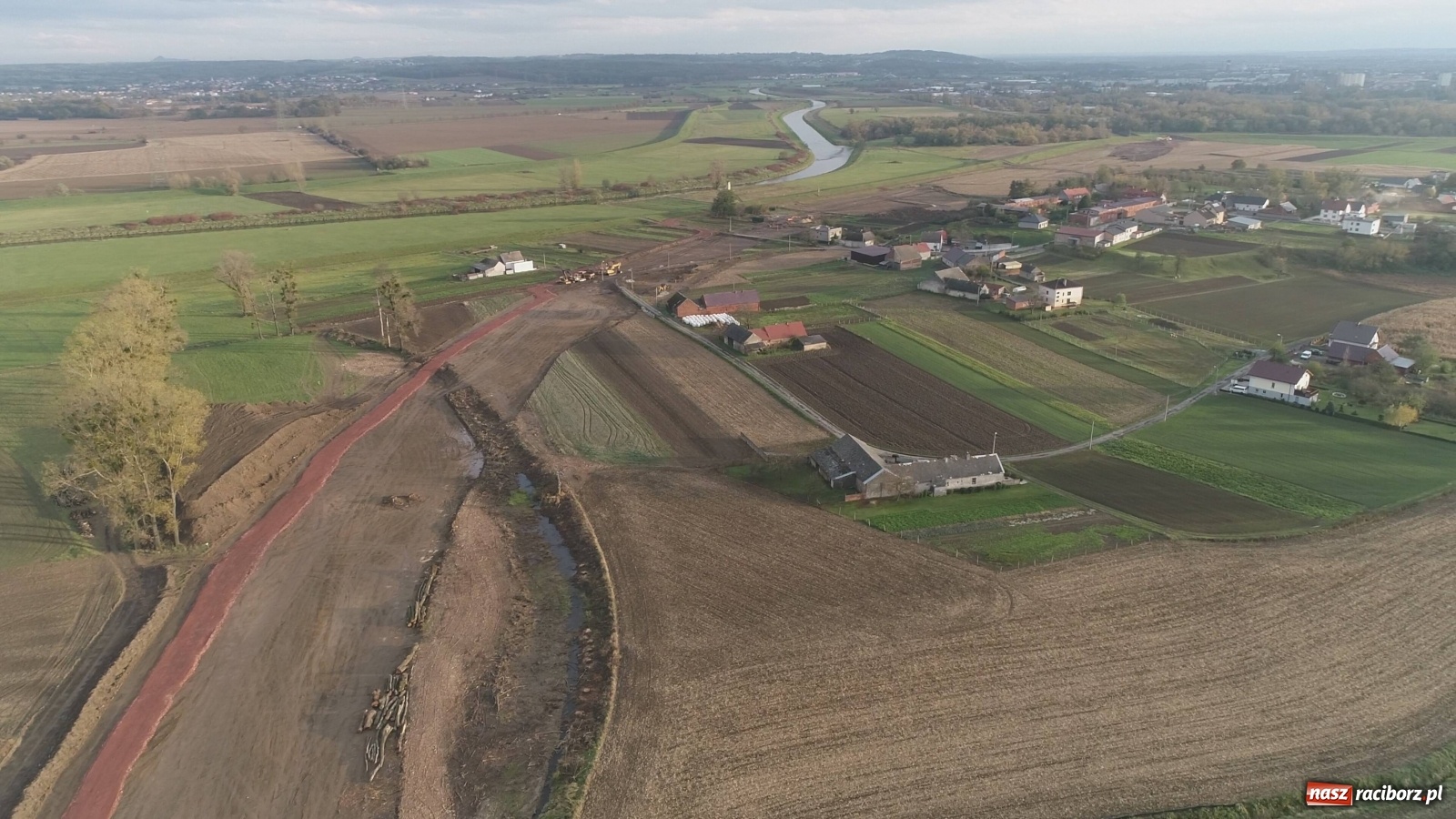 Zdjęcie w galerii na portalu naszraciborz.pl: Wschodnia obwodnica Raciborza. Najnowszy raport z budowy [FOTO i WIDEO] wiadomości z regionu