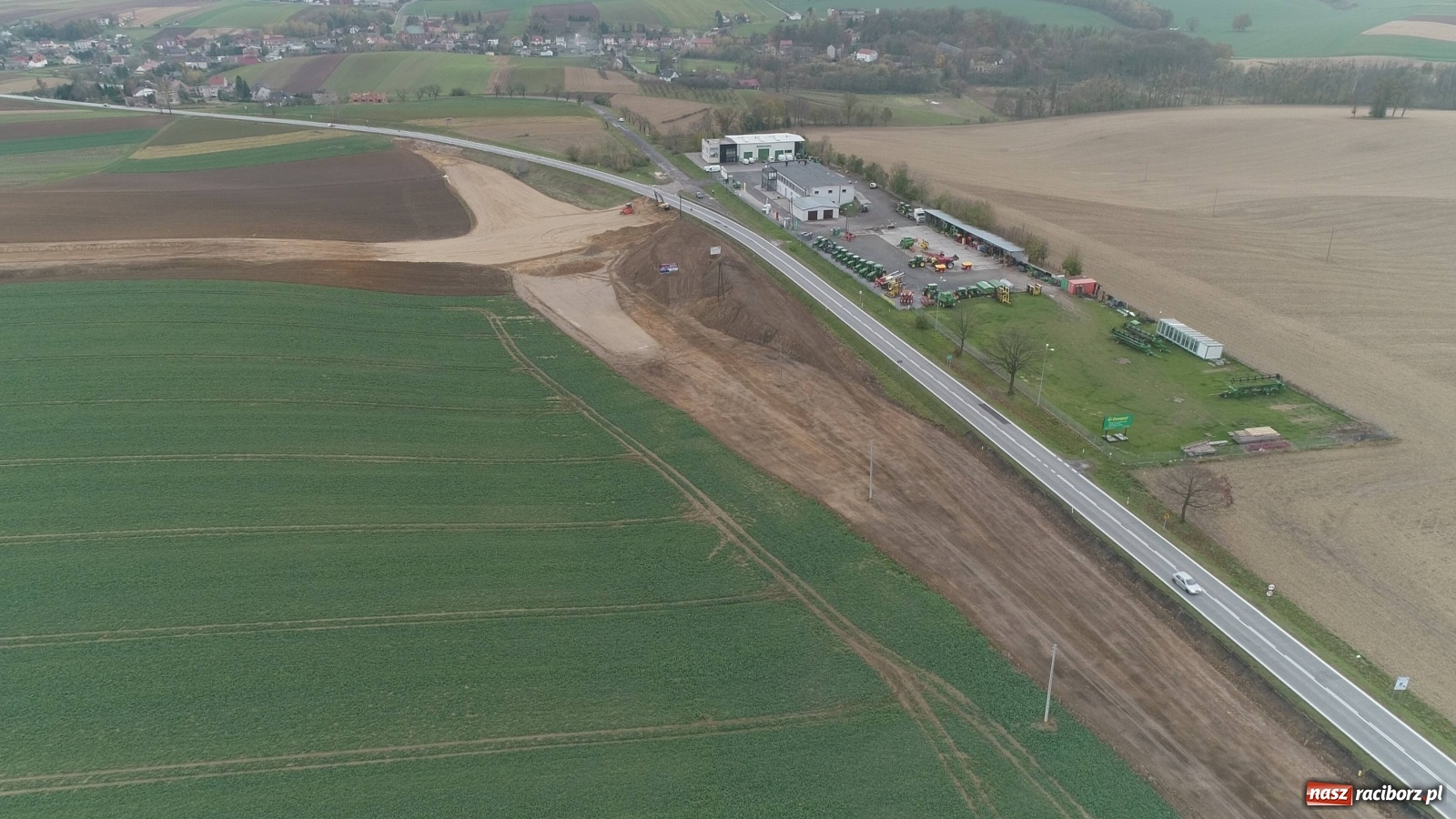 Zdjęcie w galerii na portalu naszraciborz.pl: Wschodnia obwodnica Raciborza. Najnowszy raport z budowy [FOTO i WIDEO] wiadomości z regionu