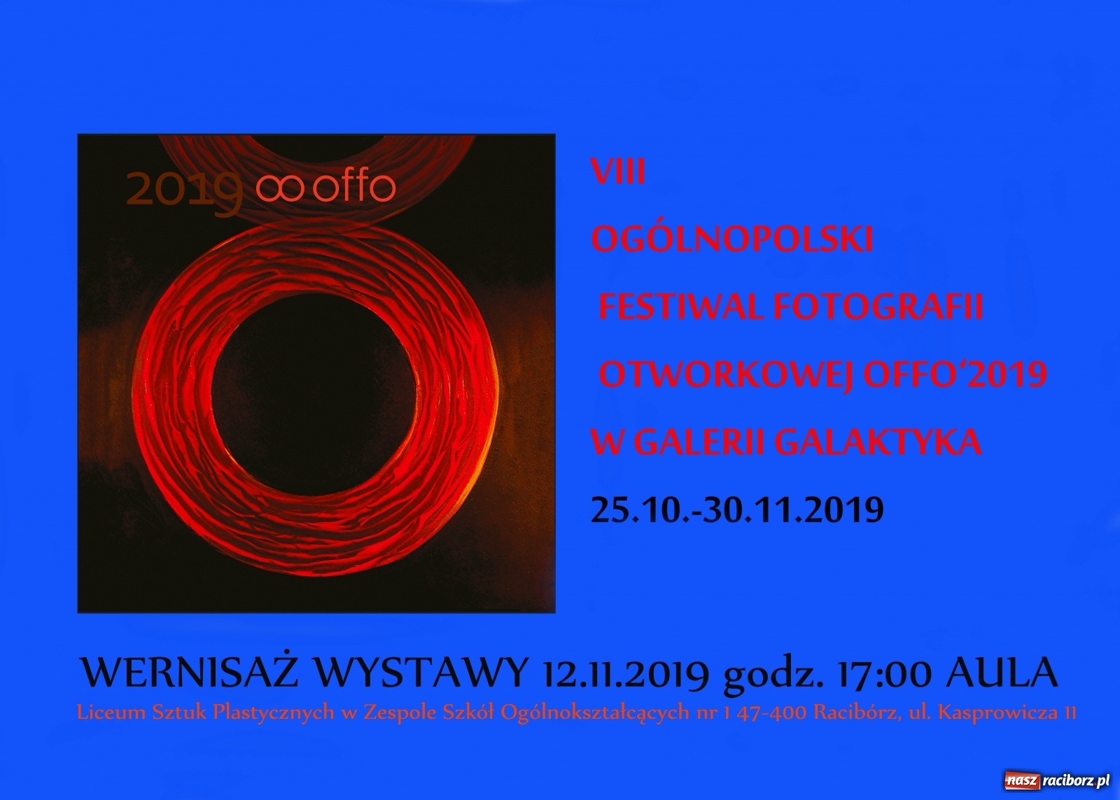 Zdjęcie w galerii na portalu naszraciborz.pl: Galeria Galaktyka zaprasza na wernisaż w ramach OFFO wiadomości z regionu