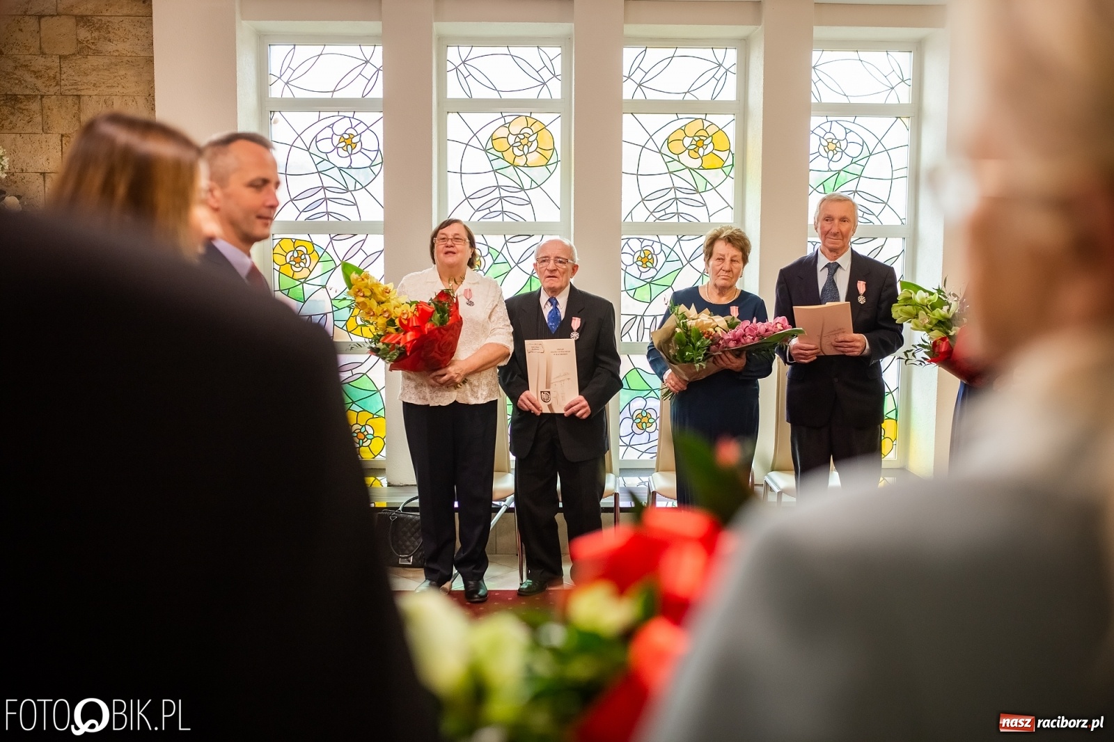 Zdjęcie w galerii na portalu naszraciborz.pl: Zgoda jest najważniejsza. Złote gody w raciborskim USC [FOTO i WIDEO] wiadomości z regionu