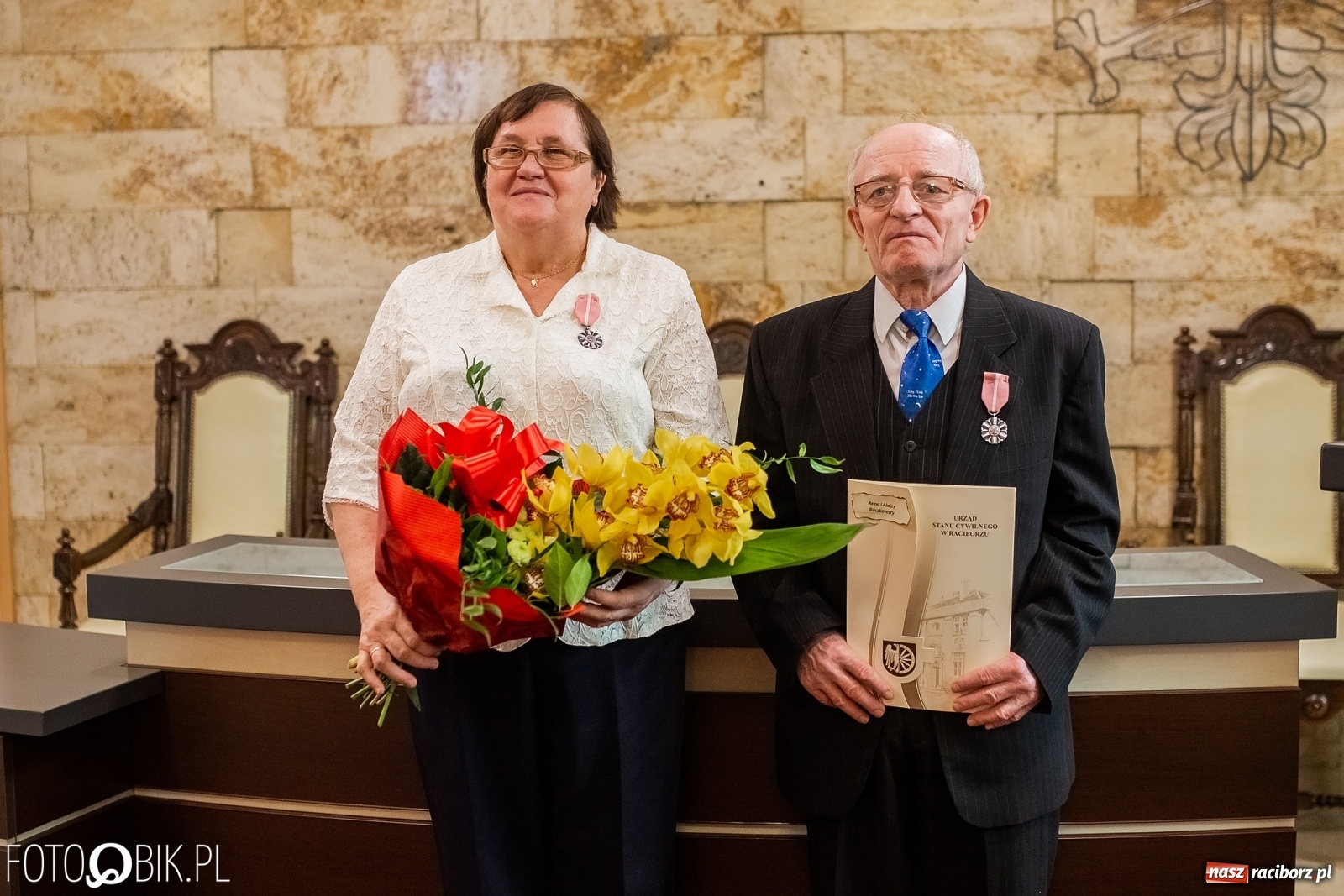 Zdjęcie w galerii na portalu naszraciborz.pl: Zgoda jest najważniejsza. Złote gody w raciborskim USC [FOTO i WIDEO] wiadomości z regionu