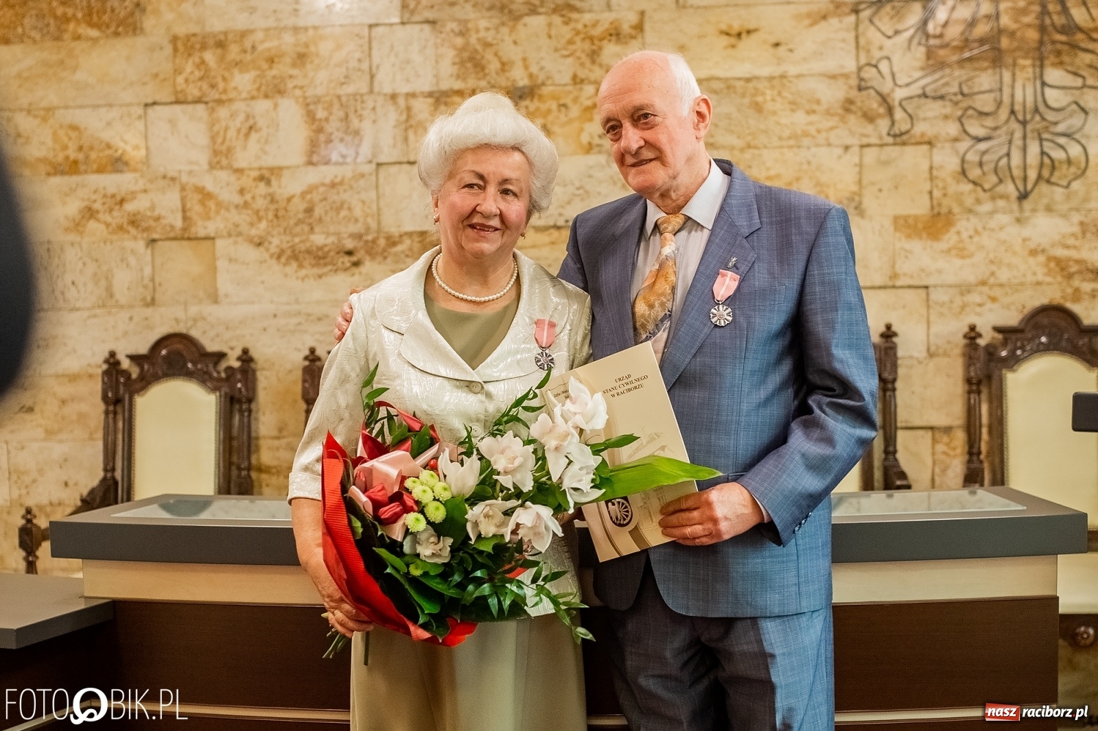 Zdjęcie w galerii na portalu naszraciborz.pl: Zgoda jest najważniejsza. Złote gody w raciborskim USC [FOTO i WIDEO] wiadomości z regionu