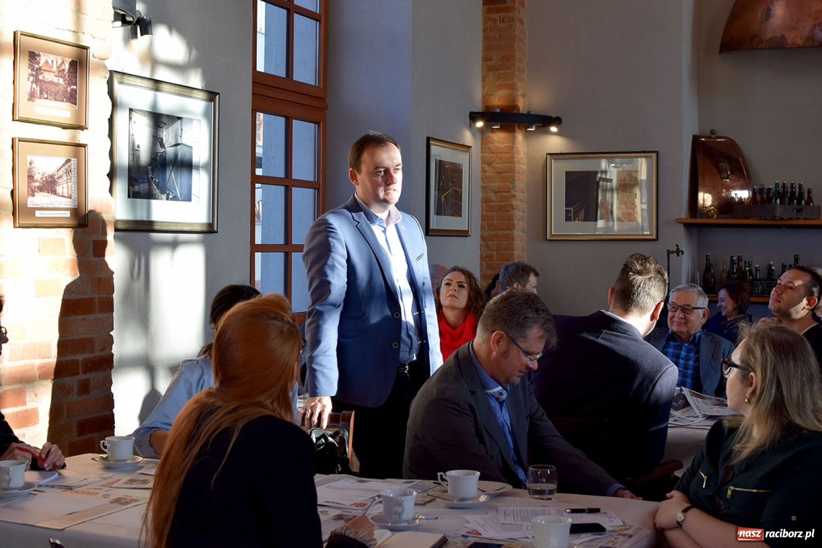 Zdjęcie w galerii na portalu naszraciborz.pl: W browarze o biznesie. Śniadanie przedsiębiorców w przybytku Gambrinusa wiadomości z regionu