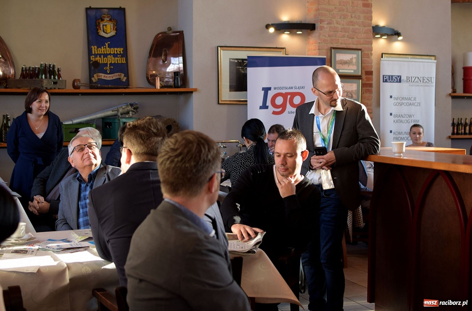 Zdjęcie w galerii na portalu naszraciborz.pl: W browarze o biznesie. Śniadanie przedsiębiorców w przybytku Gambrinusa wiadomości z regionu