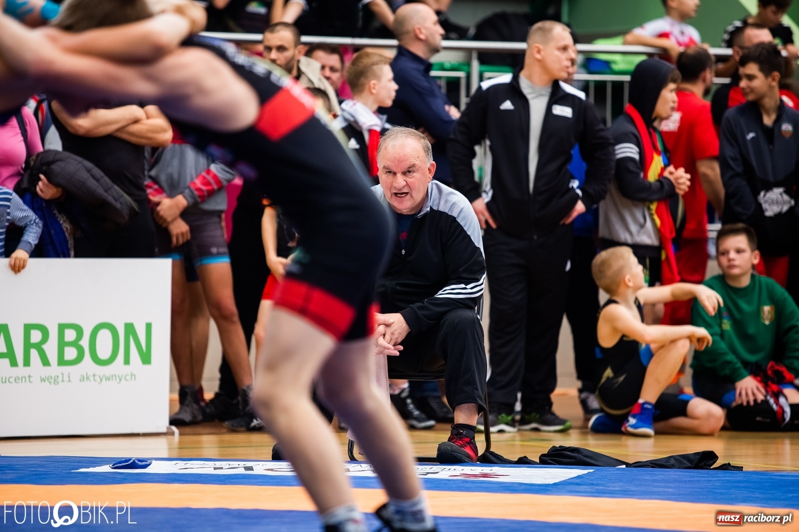 Zdjęcie w galerii na portalu naszraciborz.pl: Mistrzostwa Polski Młodzików w Zapasach w Arenie Rafako wiadomości z regionu