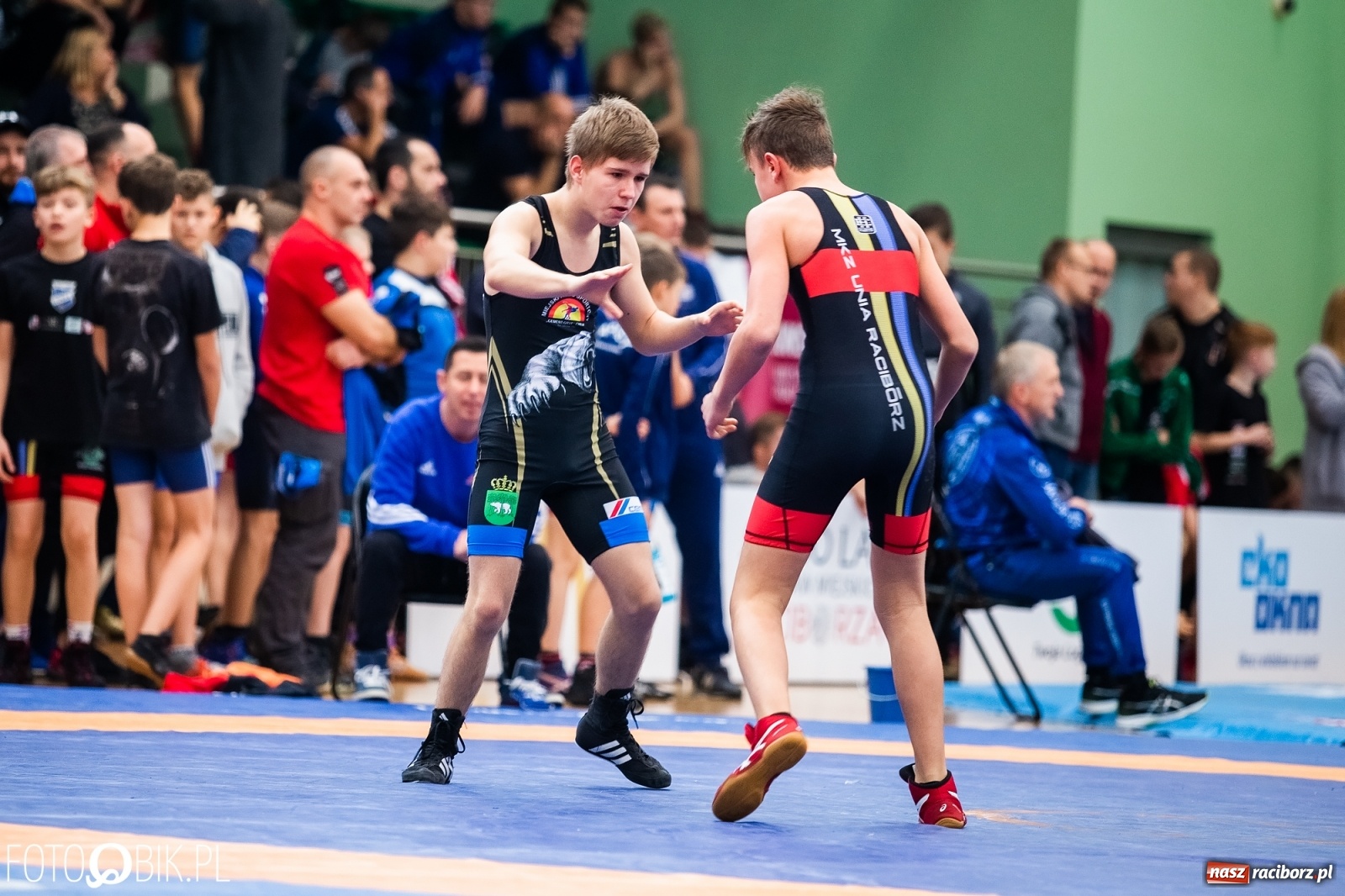 Zdjęcie w galerii na portalu naszraciborz.pl: Mistrzostwa Polski Młodzików w Zapasach w Arenie Rafako wiadomości z regionu
